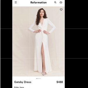 Reformation wedding gown